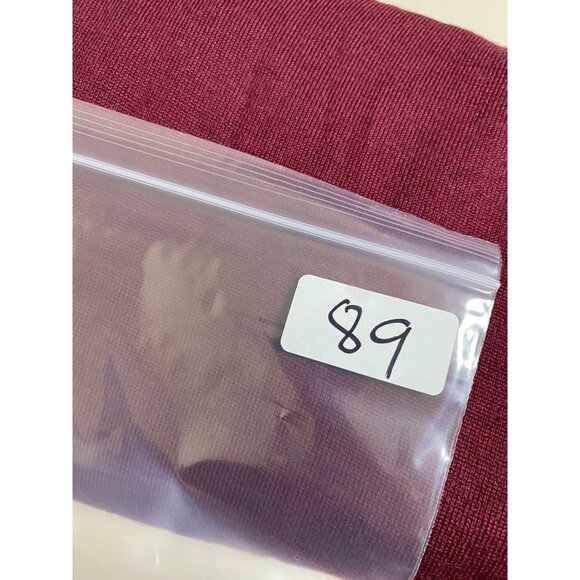 Fairway & Greene Italian Merino Wool Burgundy Quarter Zip Sweater Size Medium - Picture 11 of 16